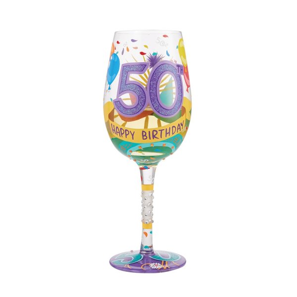 Weinglas "Happy Birthday 50" 0,4l