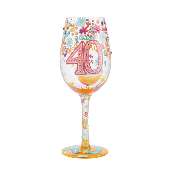 Weinglas "Happy Birthday 40" 0,4l