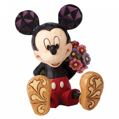 Mickey Maus mit Blumen