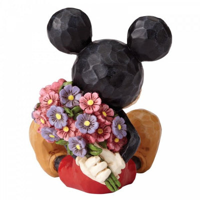 Mickey Maus mit Blumen