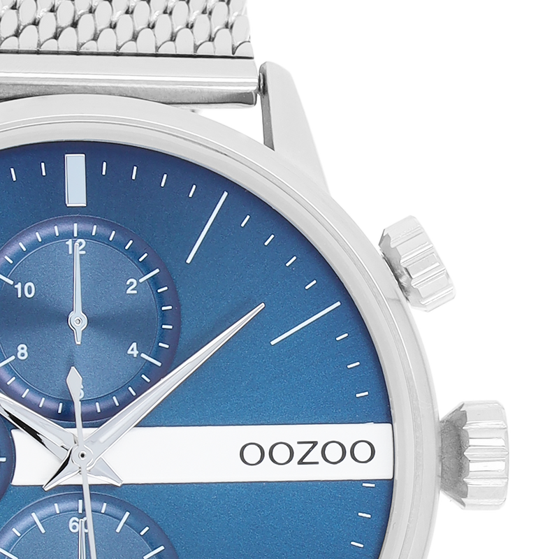 Uhr silver/blue C11100