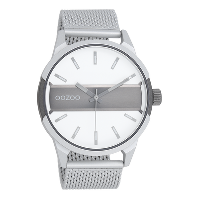 Uhr silver/white C11105