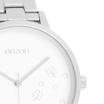 Uhr silver/white C11120