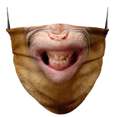 MUND-NASEN-MASKE - Community-Mask - Behelfsmaske: Tiergesicht Affe - Niki Home