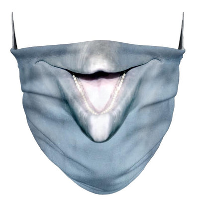 MUND-NASEN-MASKE - Community-Mask - Behelfsmaske: Tiergesicht Delphin - Niki Home