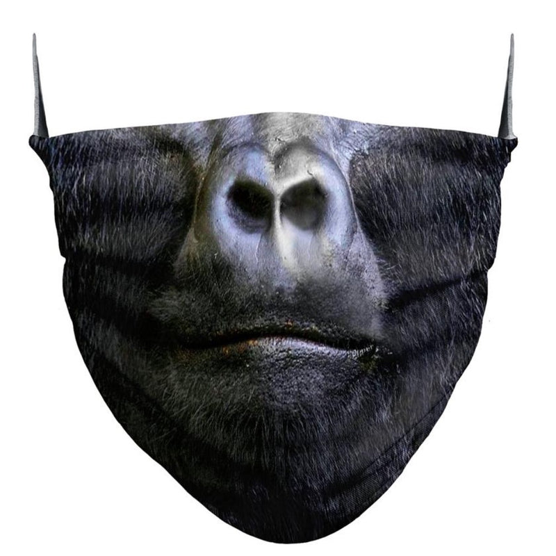 MUND-NASEN-MASKE - Community-Mask - Behelfsmaske: Tiergesicht Gorilla - Niki Home