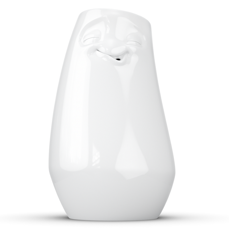 Premium B-Ware, Vase - Entspannt - weiß - Niki Home