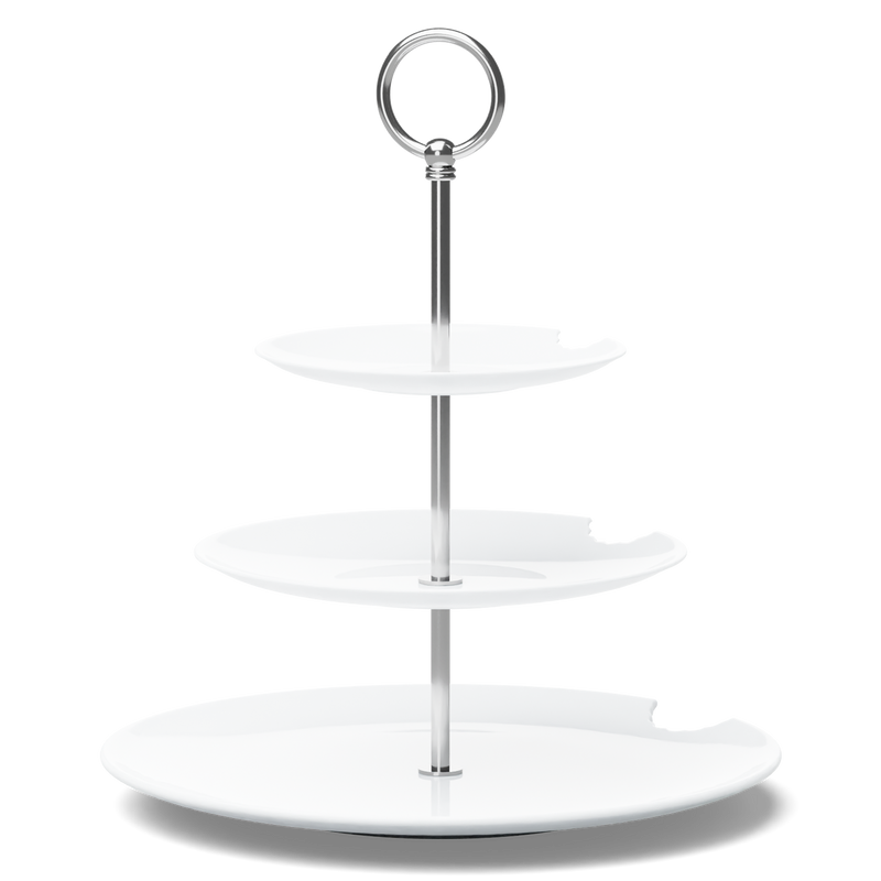 FiftyEight T023601 Food-Tempel - Etagere 3-teilig mit Biss
