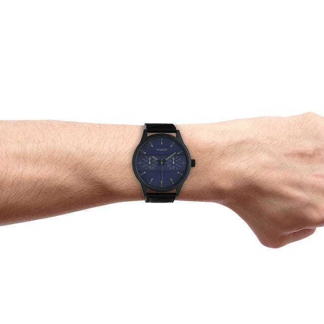 Uhr schwarz-blau C10539