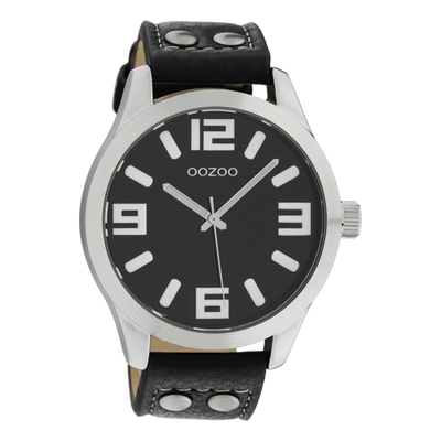Uhr schwarz/schwarz C1054
