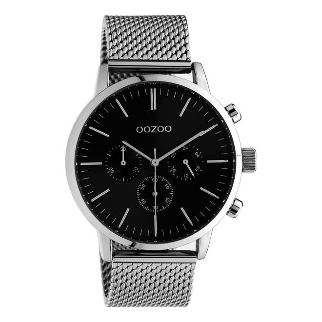Uhr silber/schwarz C10913