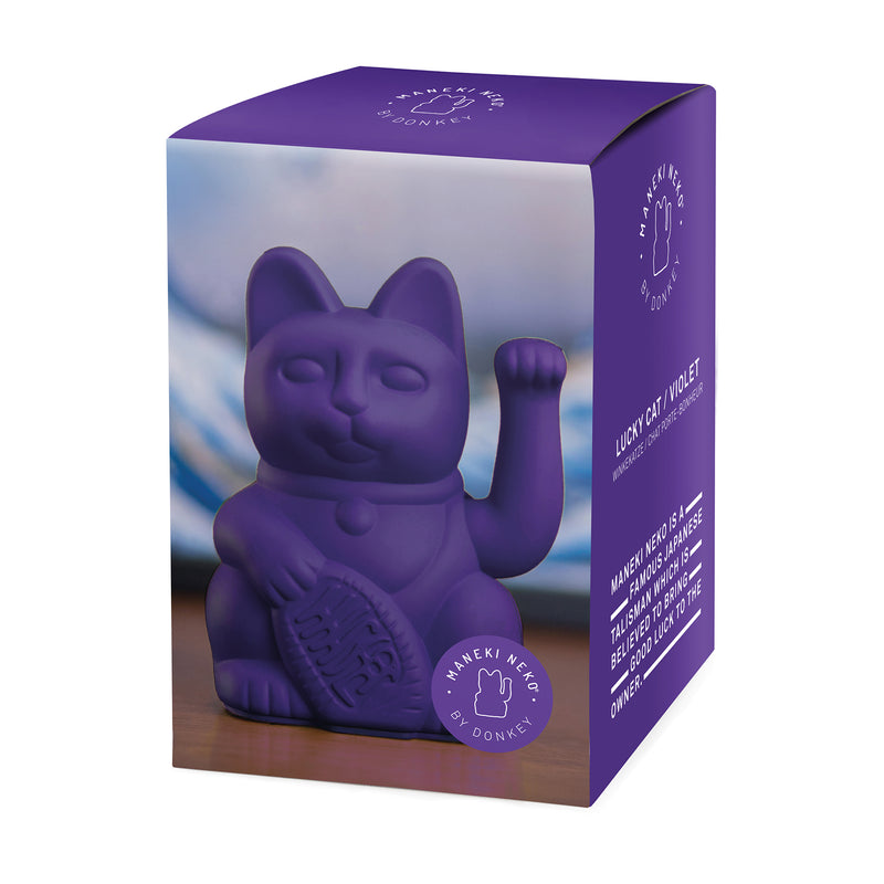 Lucky Cat / Winkekatze / violett